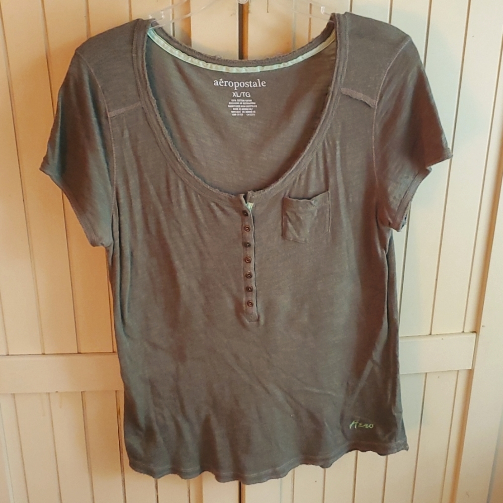Aeropostale Button Down Tee